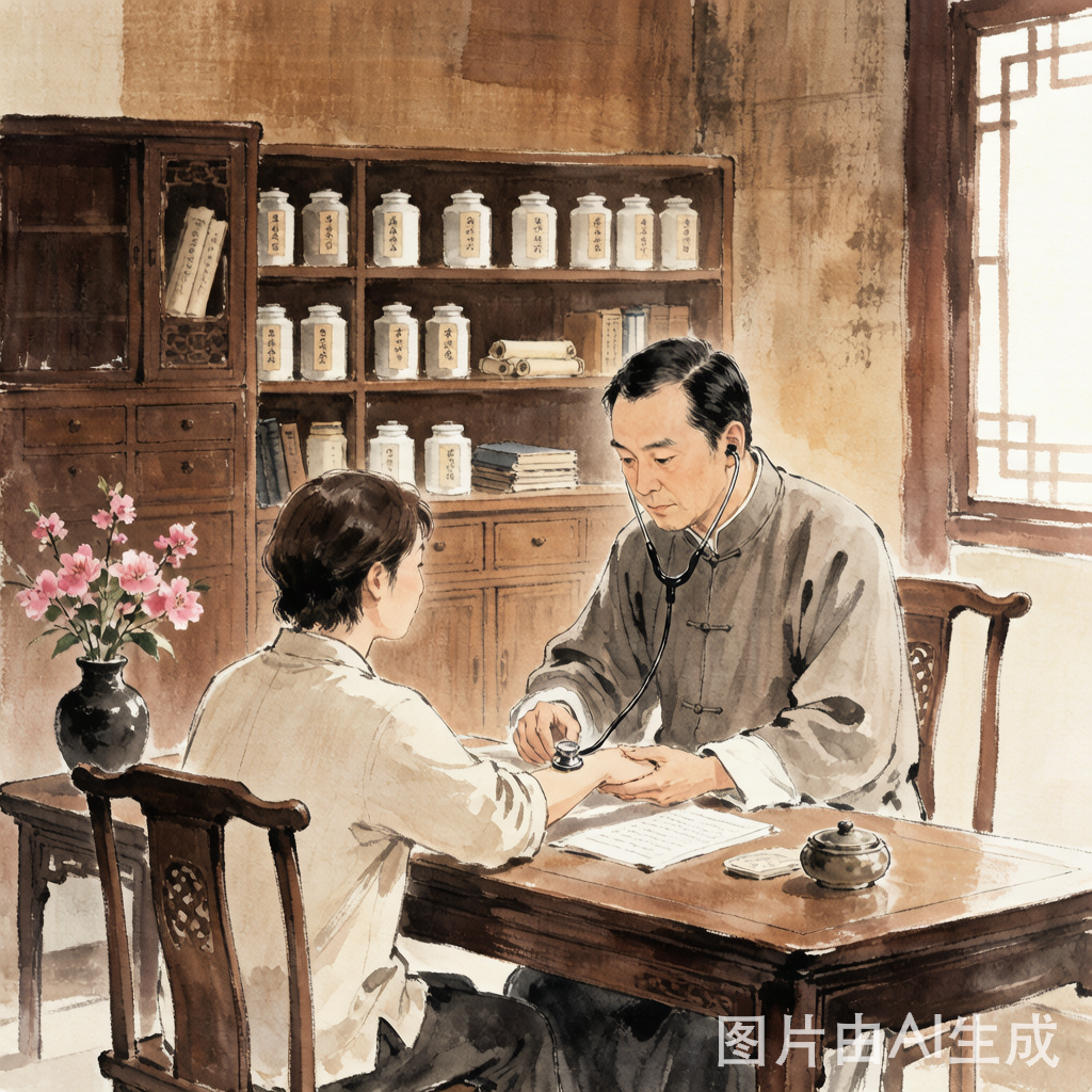 中医诊脉场景